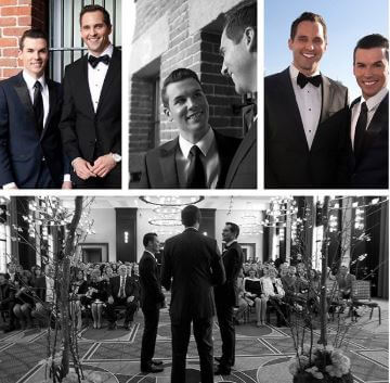 Ryan Schulteis with his husband, Drew Colleran